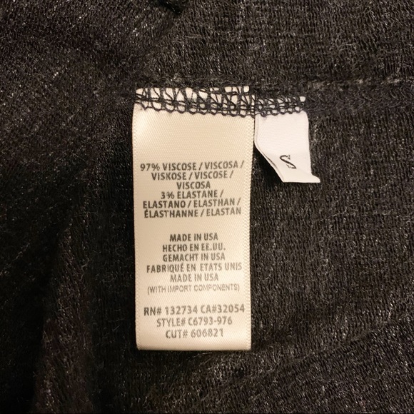 Anthropologie Cloth & Stone Melange Gray T-Shirt Dress Small - Picture 5 of 5